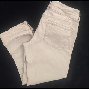American Eagle Cropped Khakis