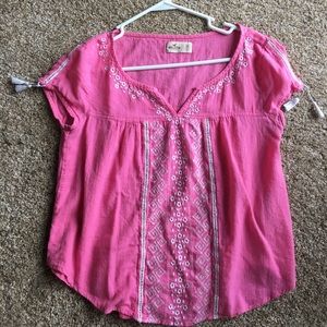 Pink Hollister blouse