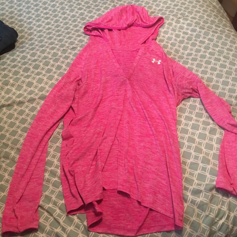 Women's Under Armour hooded shirt.
