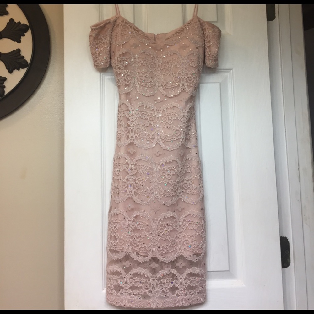 Cocktail/party dress, champagne, pink