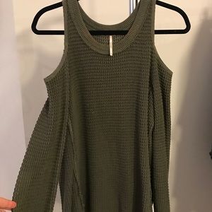 Free People Cold Shoulder Sweater