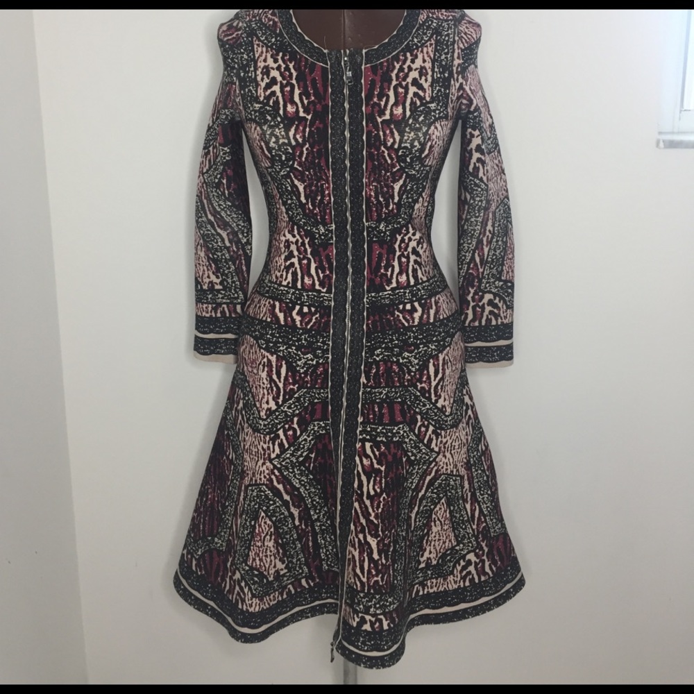A-line long sleeve dress