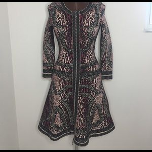 A-line long sleeve dress