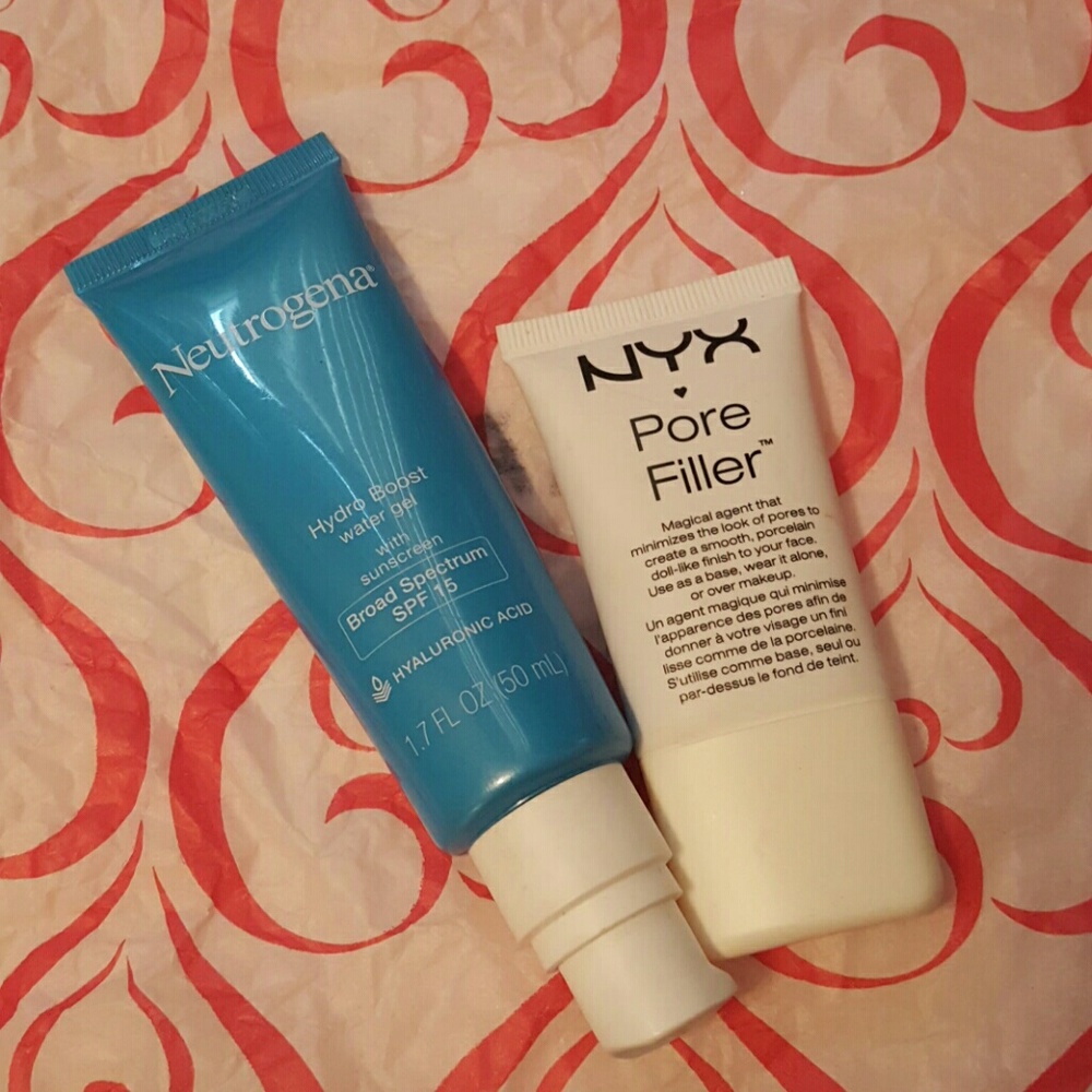 NYC PORE filler and Neutrogena hydro Boost