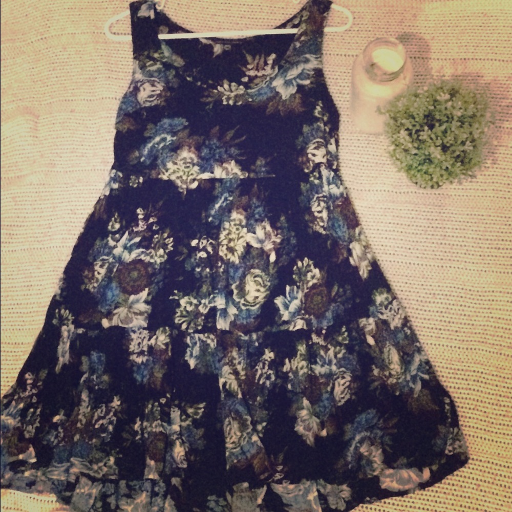 Hippy loose flower dress