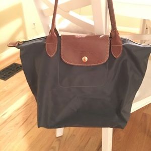 Longchamp Small Le Pliage Tote in Navy Blue