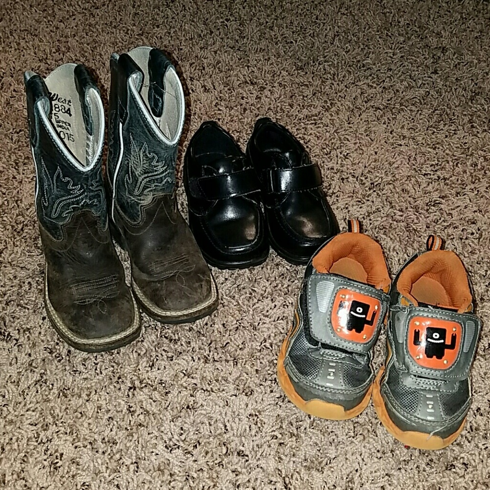 3 different pair of used shoes