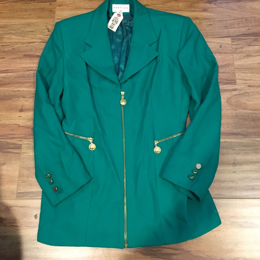Vintage Kelly green blazer
