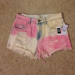 Tie dye shorts