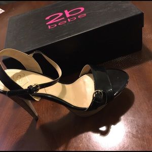 ❤BEBE black pumps 👠 new in box