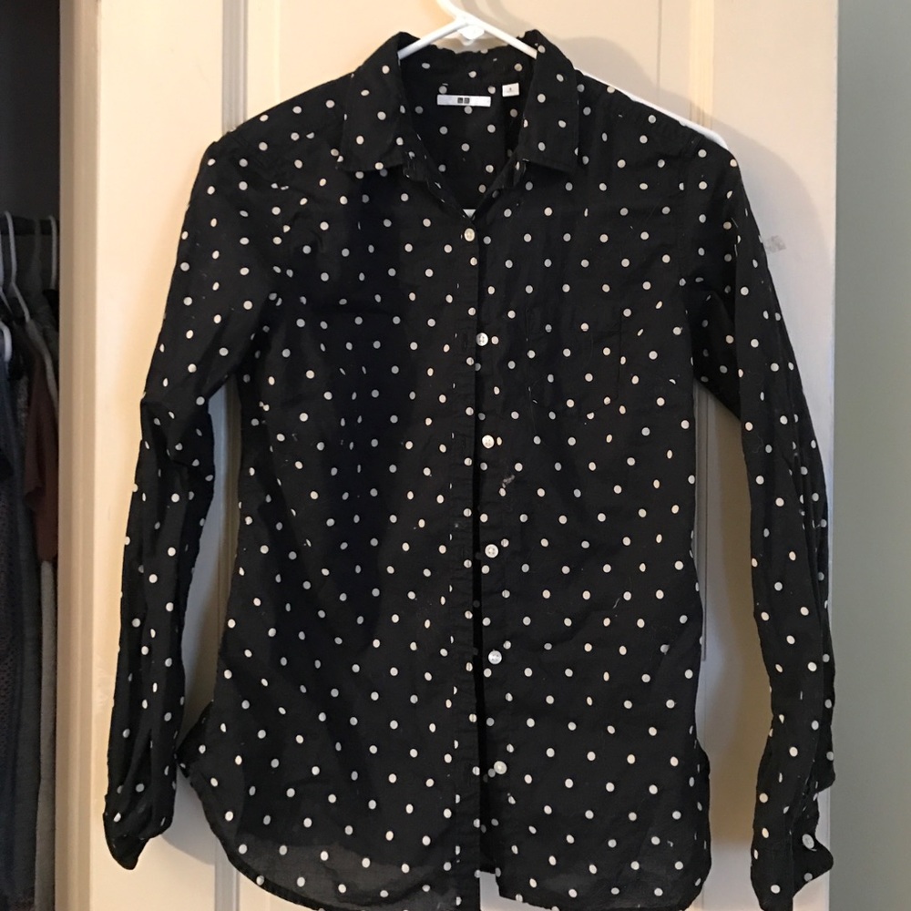 Polka dot dress shirt