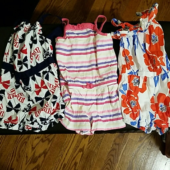Other - Bundle of 3 girls rompers, gently used
