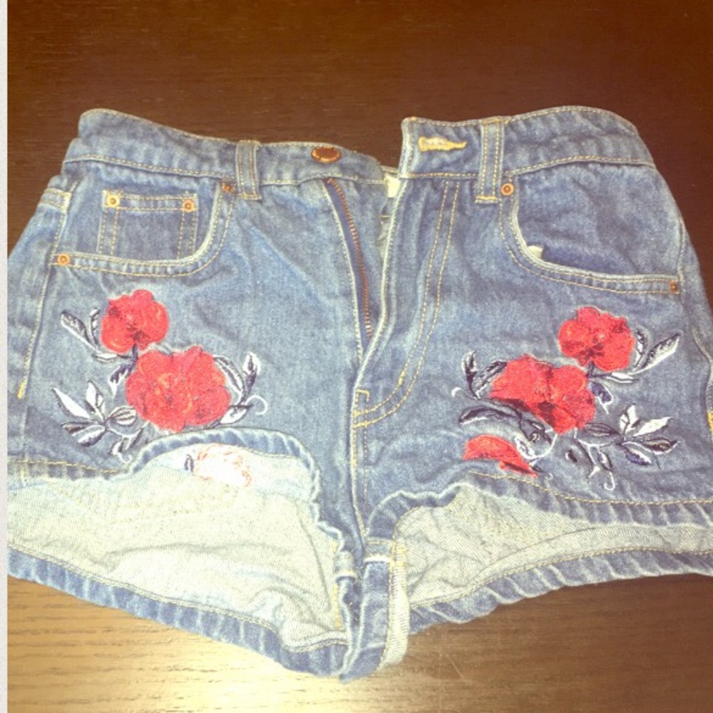 Coachella high waist mini denim shorts