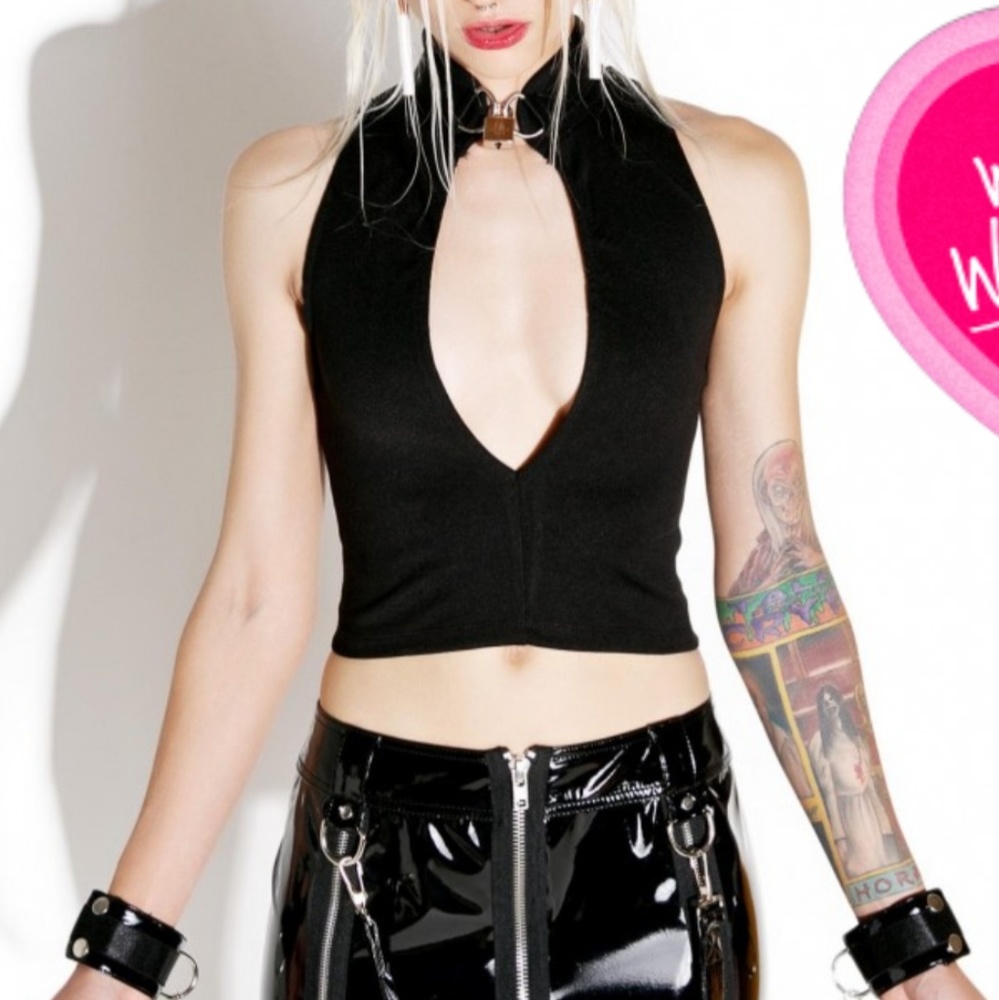 Sabbath lock it crop top by current mood