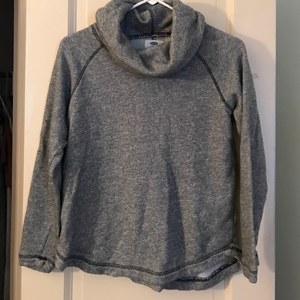 Black and white striped sweater