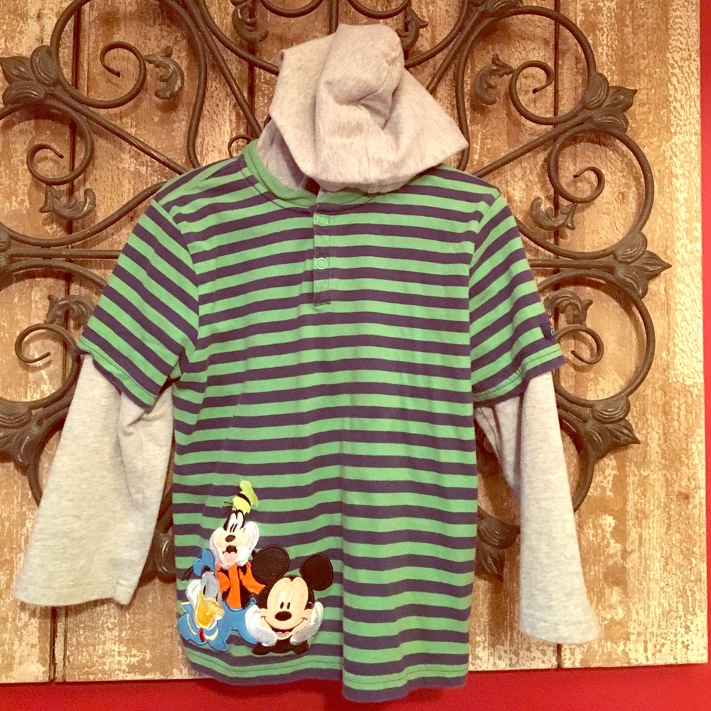 Mickey Mouse!! Hooded t shirt