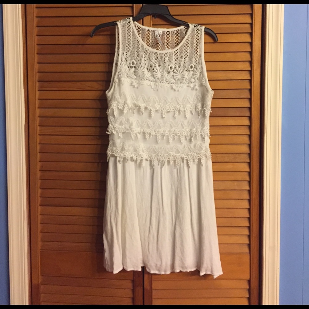 Cute, short country white dress