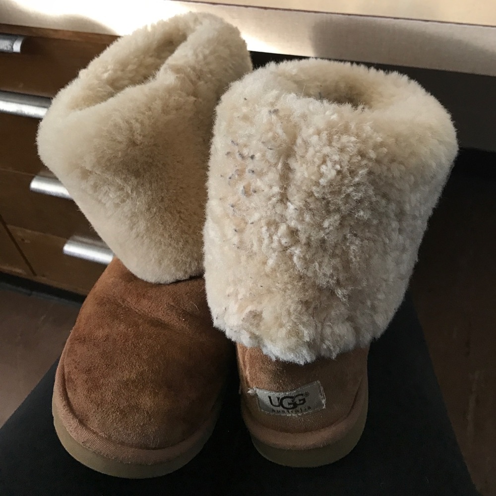 Tall chestnut Ugg Boots
