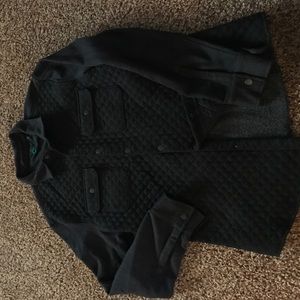 NWOT BLACK MARC ANTHONY SHIRT JACKET - so cool!