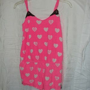 XS Victoria's Secret Hot Pink Romper