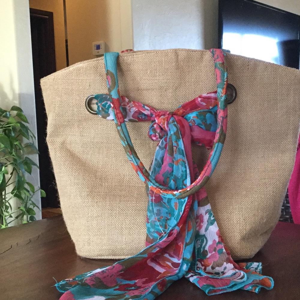Summer Bag with matching beach coverup😻NWOT