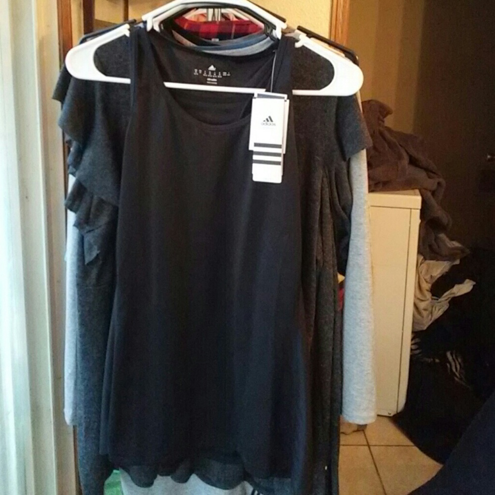 Brand new black Adidas tank top