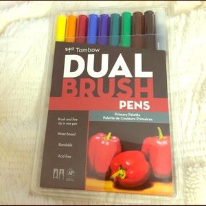 Tombow Dual Brush Pens Primary Palette NWOT