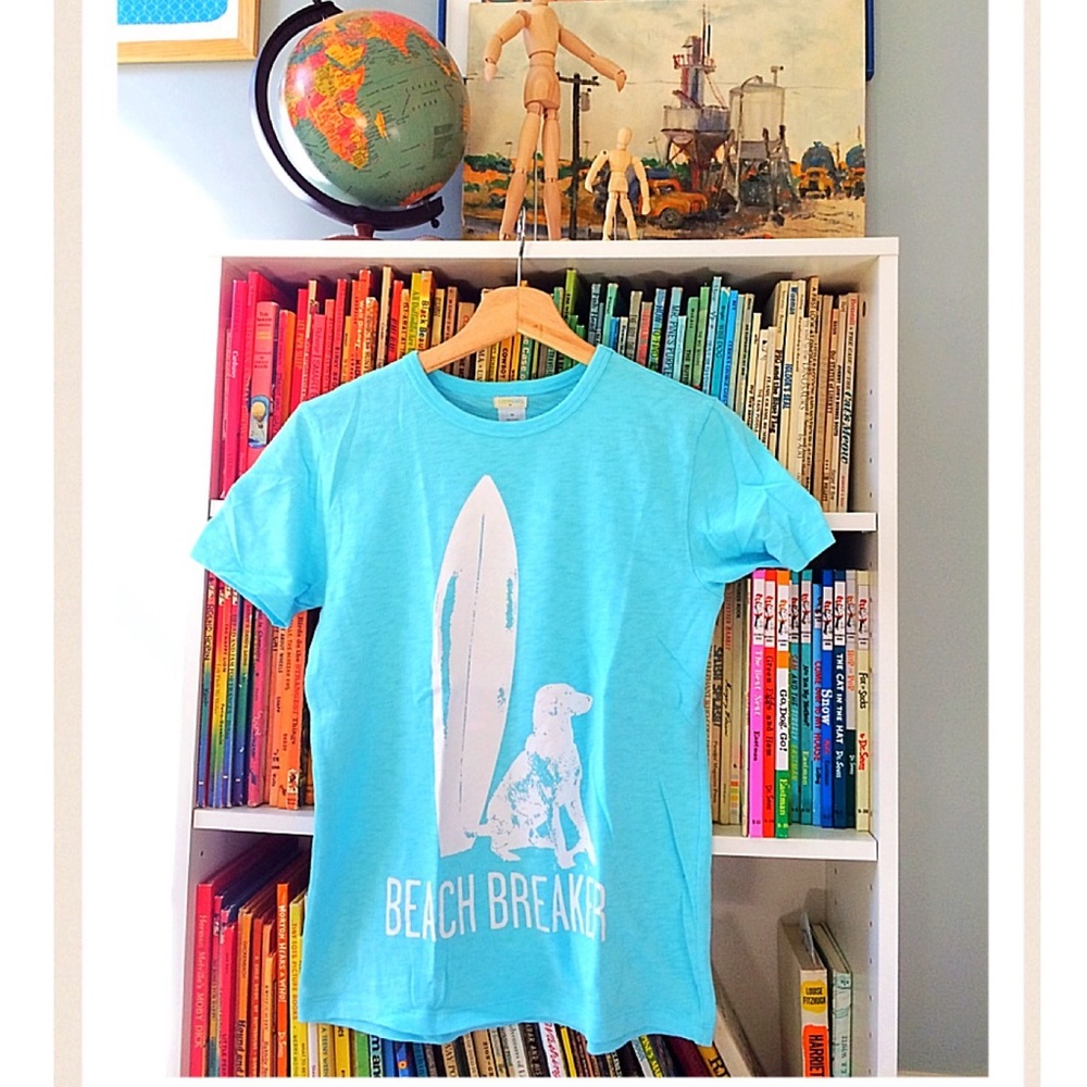Crewcuts JCrew boy Tshirt Beach Breaker size 12