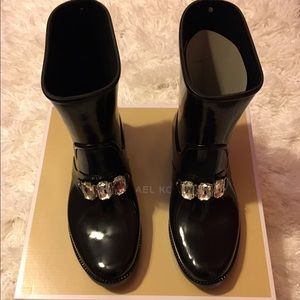**SOLD**Michael Kors Leslie embellished rain boot