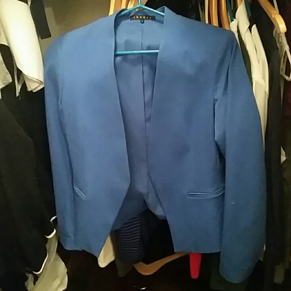 Theory Lanai stretch cotton blazer