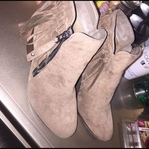beige ankle boots