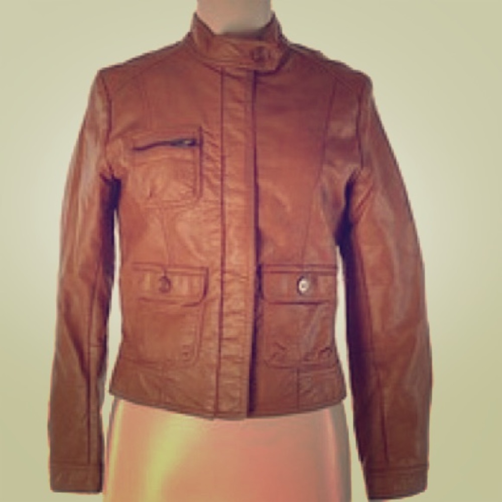 H&M pleather coat