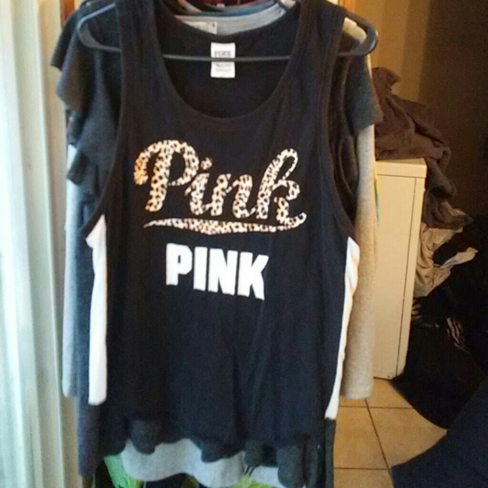 PINK Cheetah print tank top