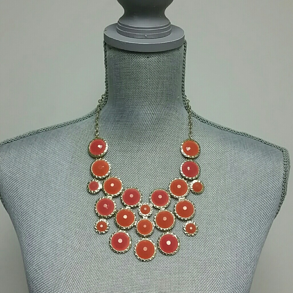 Peach Bauble Necklace
