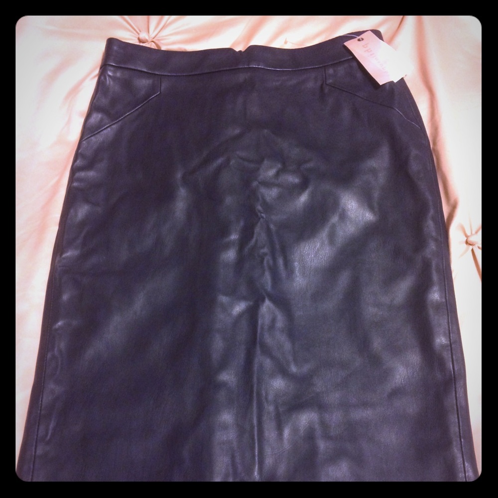 Philosophy leather pencil skirt