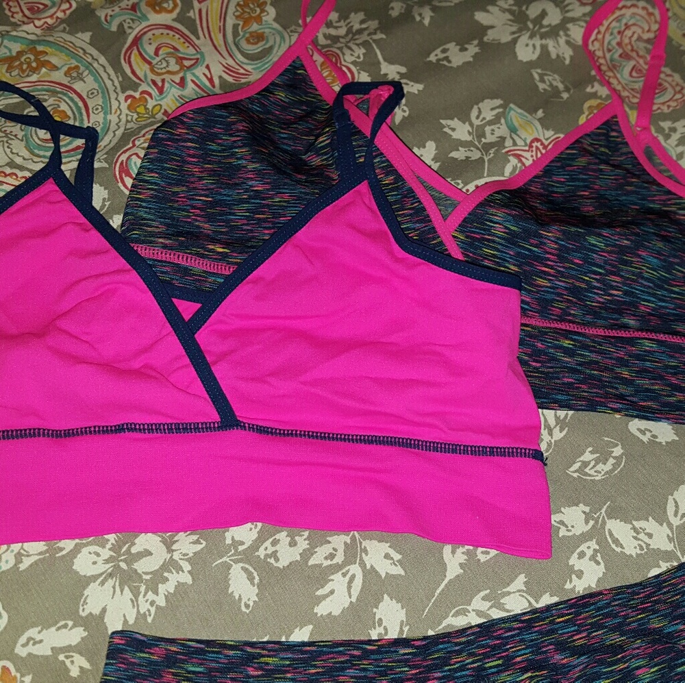 Sport bra and boy short bottom sets