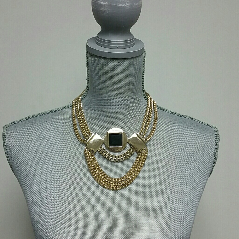 Black&Gold Statement Necklace
