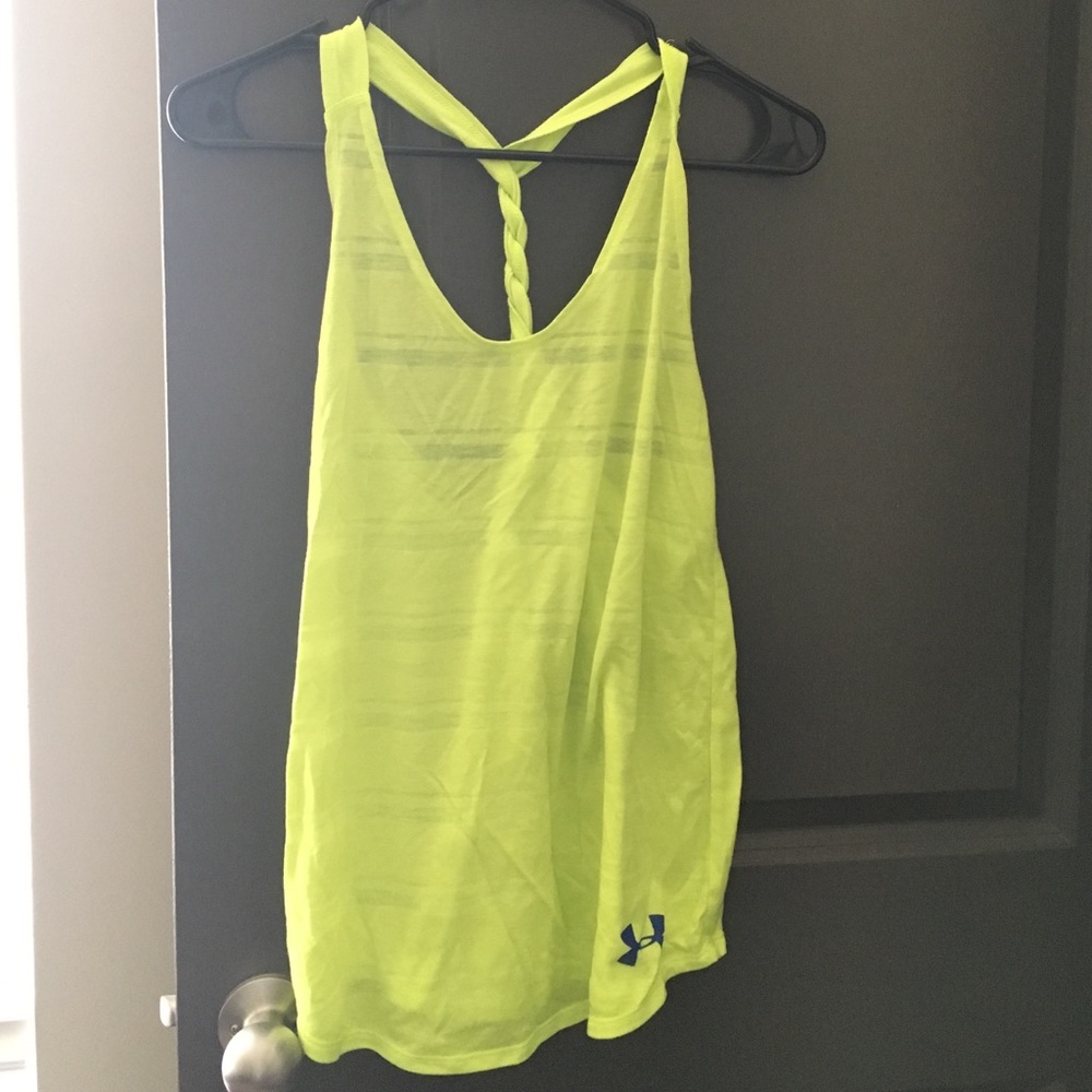 Like new neon under armor tank top