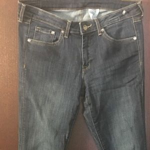 Dark wash super skinny jeans