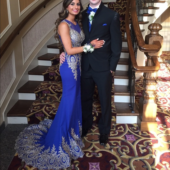 Royal blue prom dress - Picture 4 of 4
