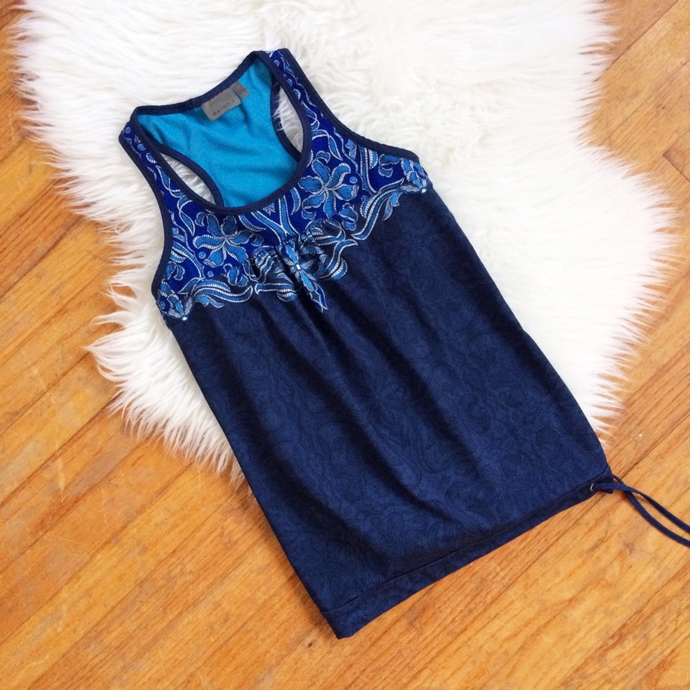Athleta Blue Patterned Tank (XS)