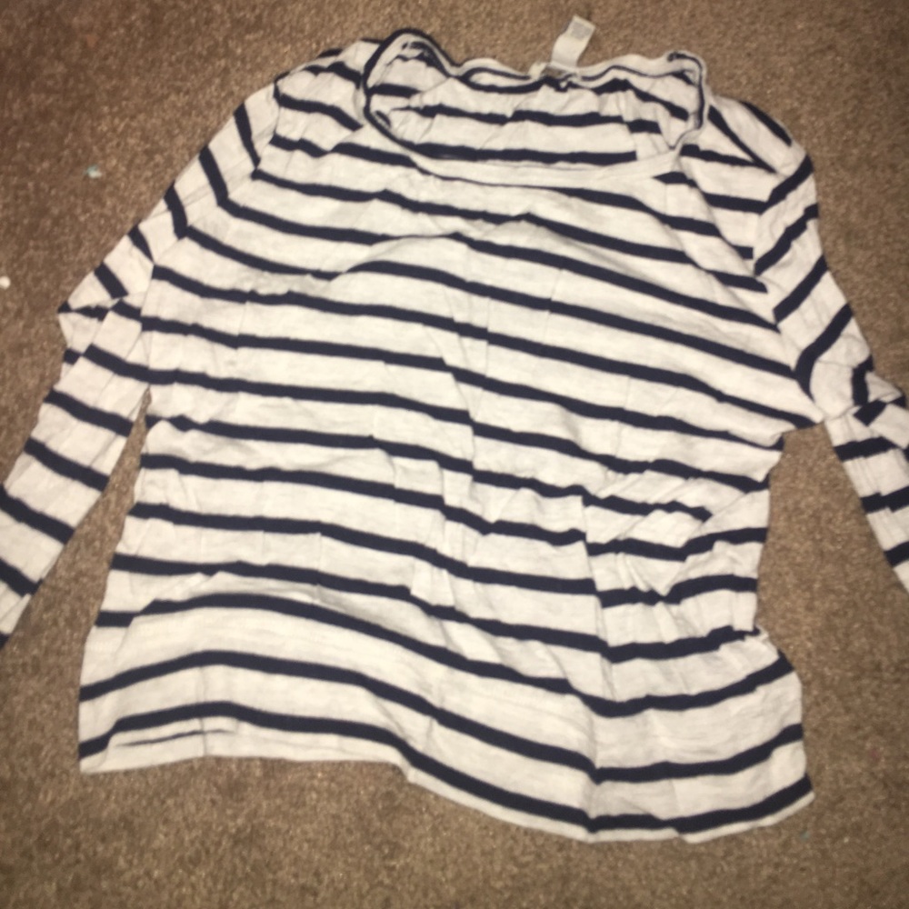 stripped long sleeve shirt