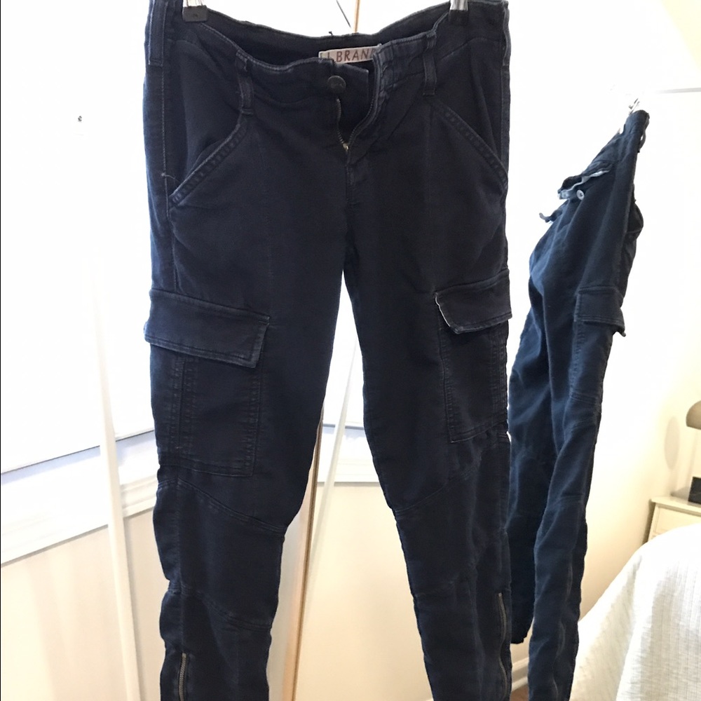 J brand maverick black cargo skinny jean