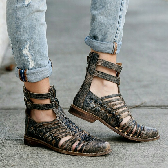 Free People Shoes - 🚫SOLD🚫 Bed Stu Rio Grande Sandals Boots Black
