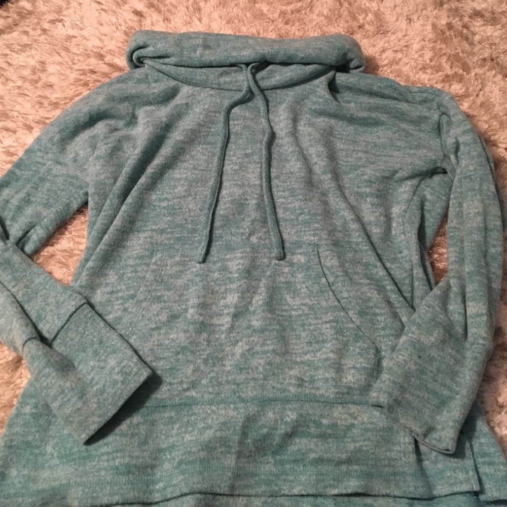 SALE Blue Cowl neck sweater