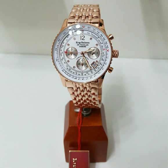 NWT Krug baumen rose Gold Diamond watch - Picture 4 of 4