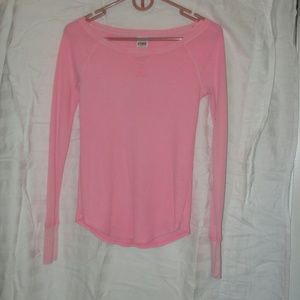 XS PINK Thermal Pink Long Sleeve Shirt