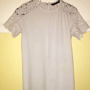 Off-white Zara fancy tshirt dress. lace sleeves