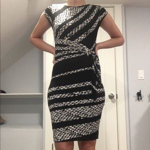 Black and white Cache dress