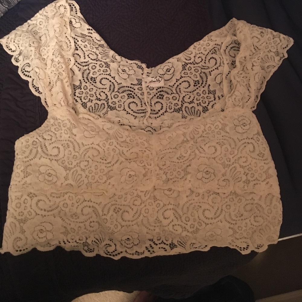 Lace crop top//bralette